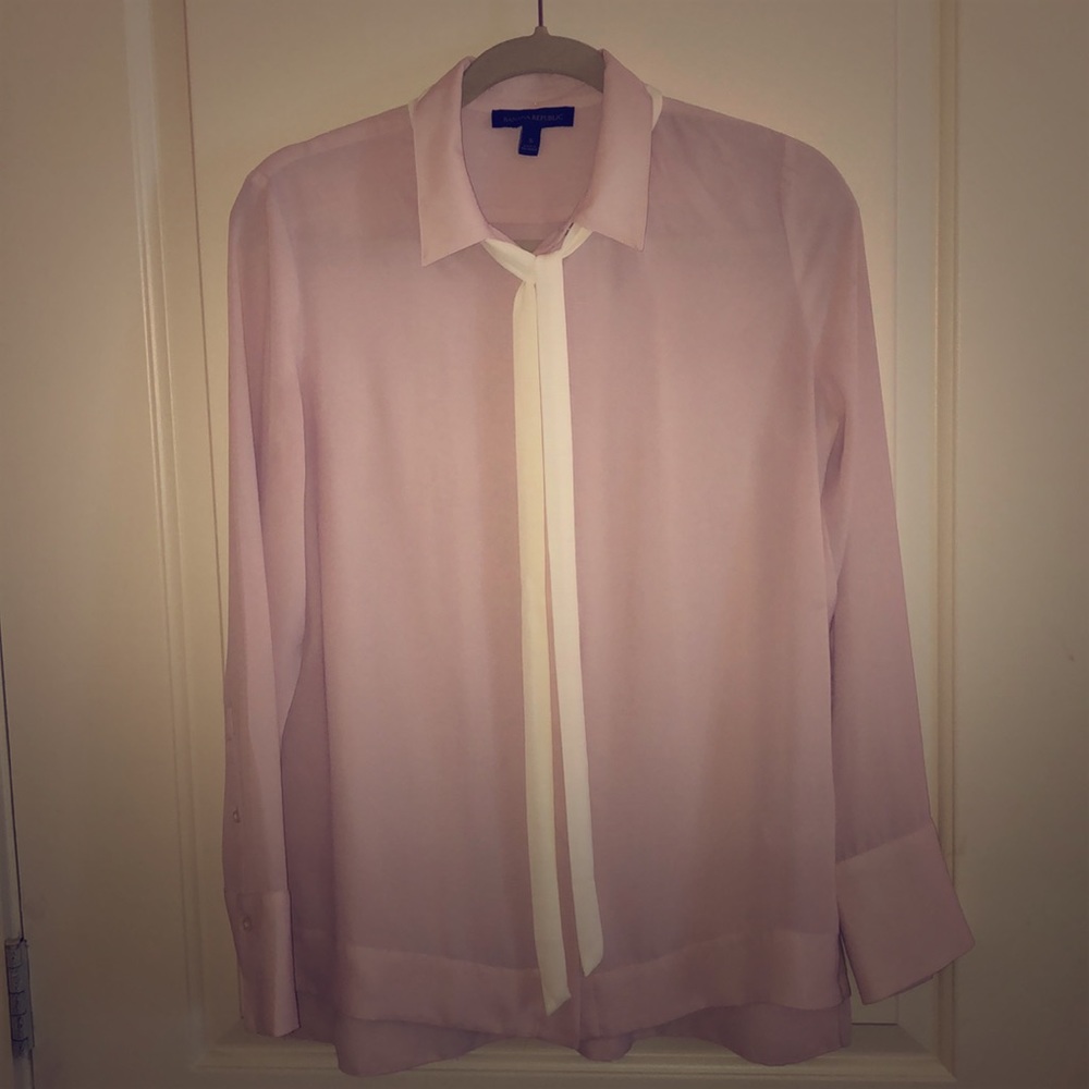 Silk button up blouse